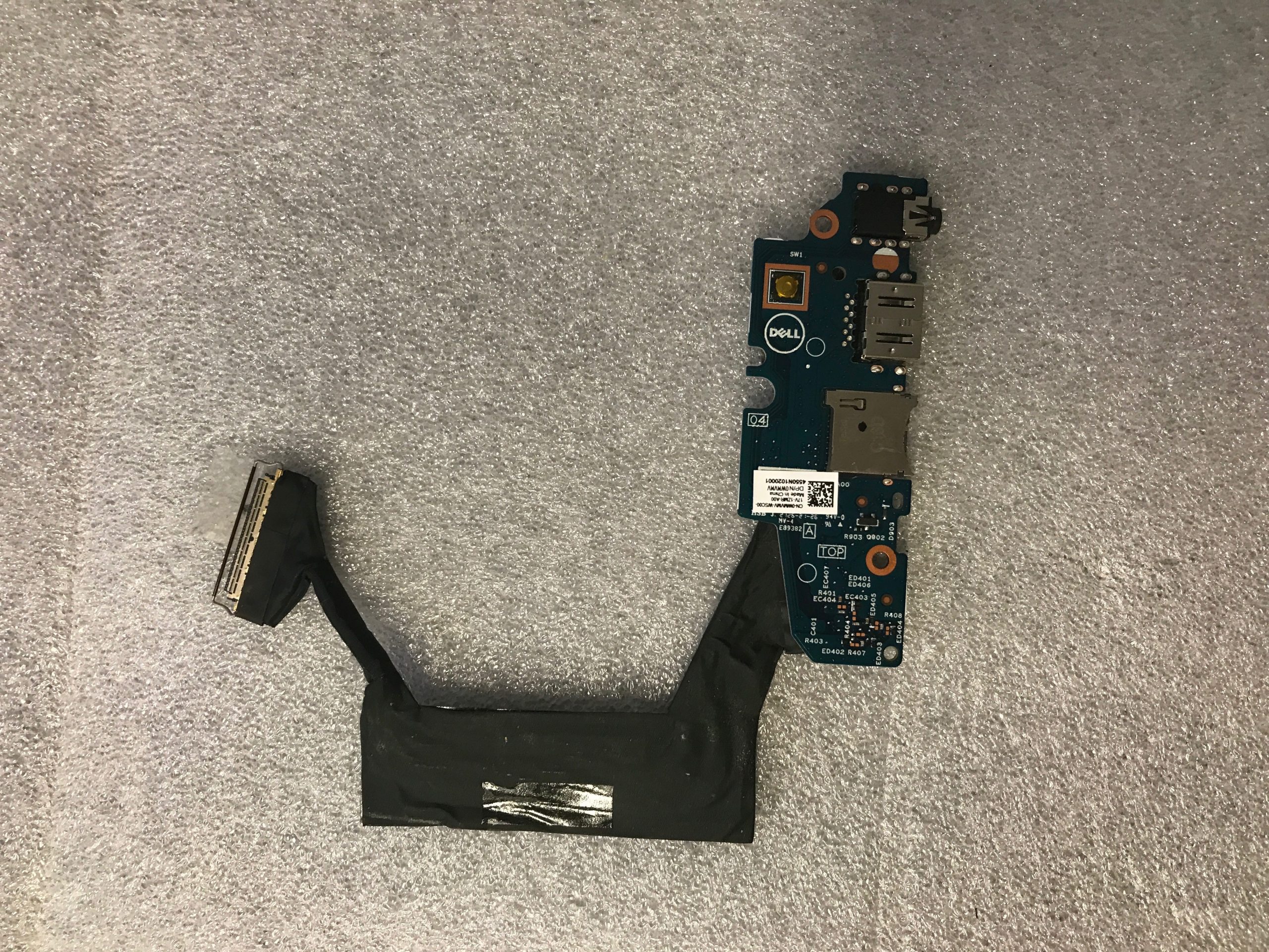 Dell Inspiron 7415 2-in-1 USB Port I/O IO Daughter Board WMVMV product photo 2
