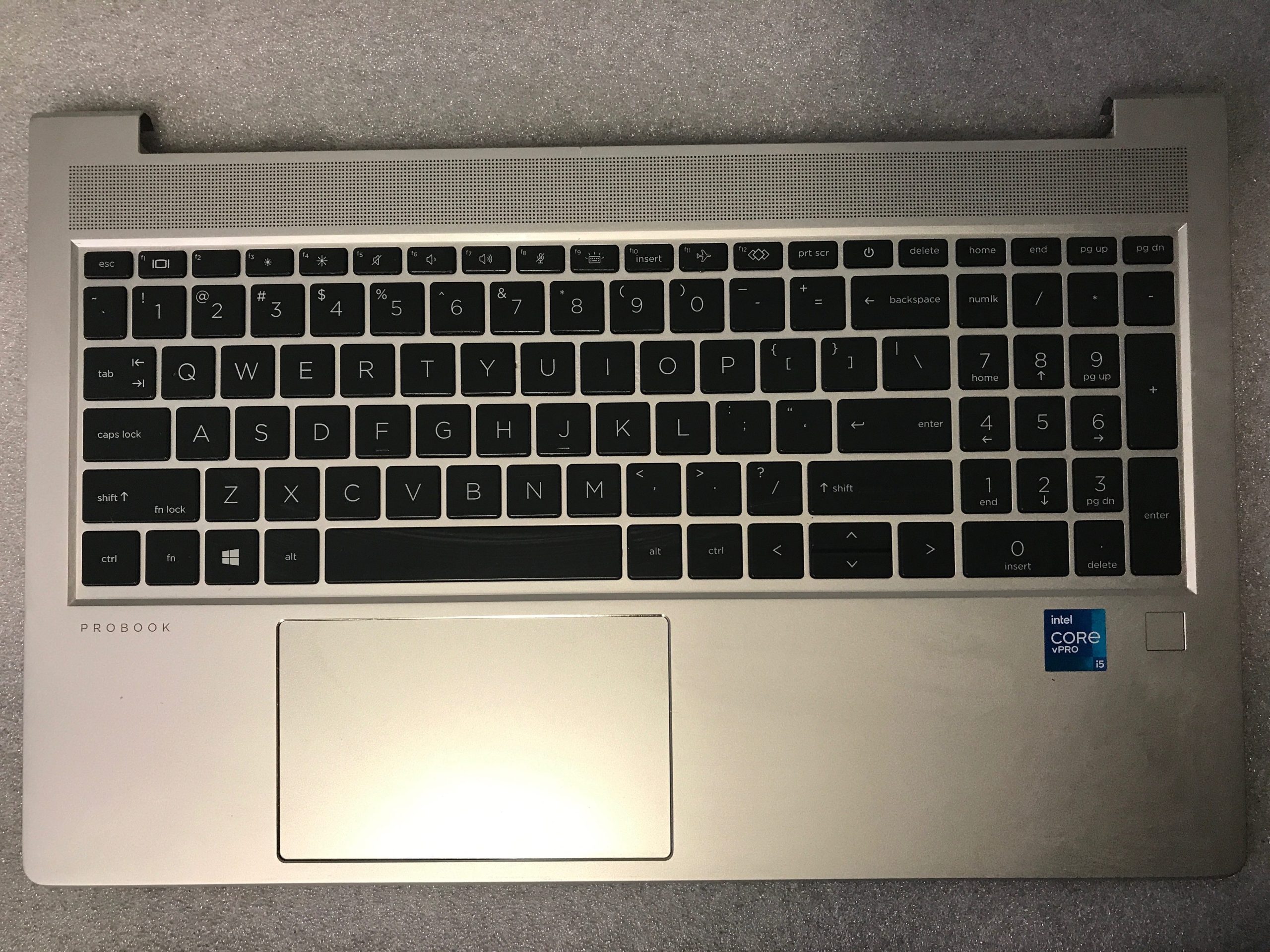 HP ProBook 455 G9 palmrest touch pad keyboard N01933-001 product photo 1