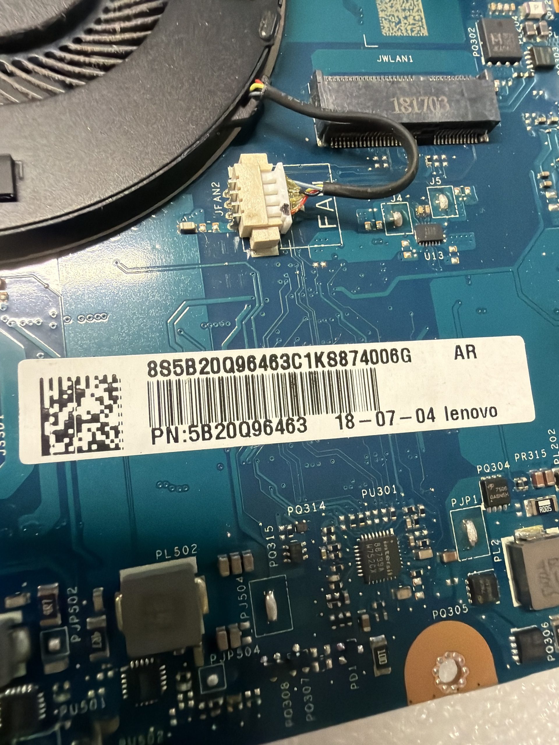 Lenovo IdeaPad Yoga 730-15IKB Motherboard 5B20Q96463 product photo 3