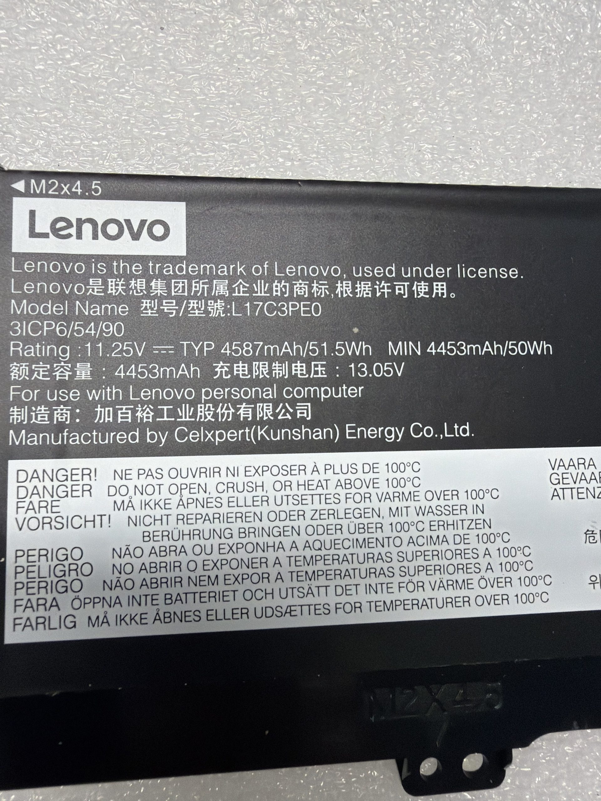 Lenovo IdeaPad Yoga 730-15IKB Genuine Original Battery L17C3PE0 product photo 3