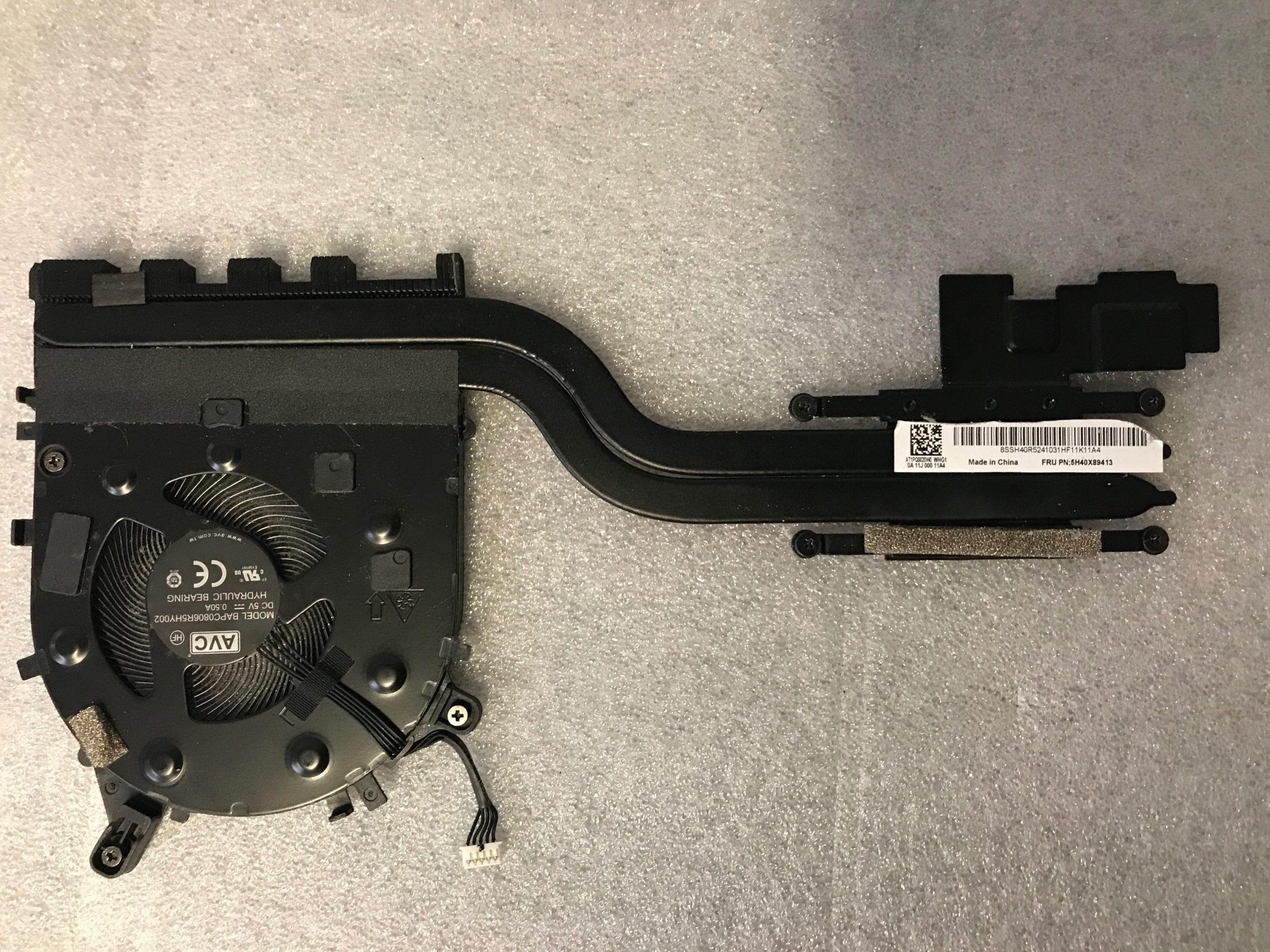 Lenovo ThinkPad E15 Gen 2 Heatsink Fan Assembly 5H40X89413 product photo 1