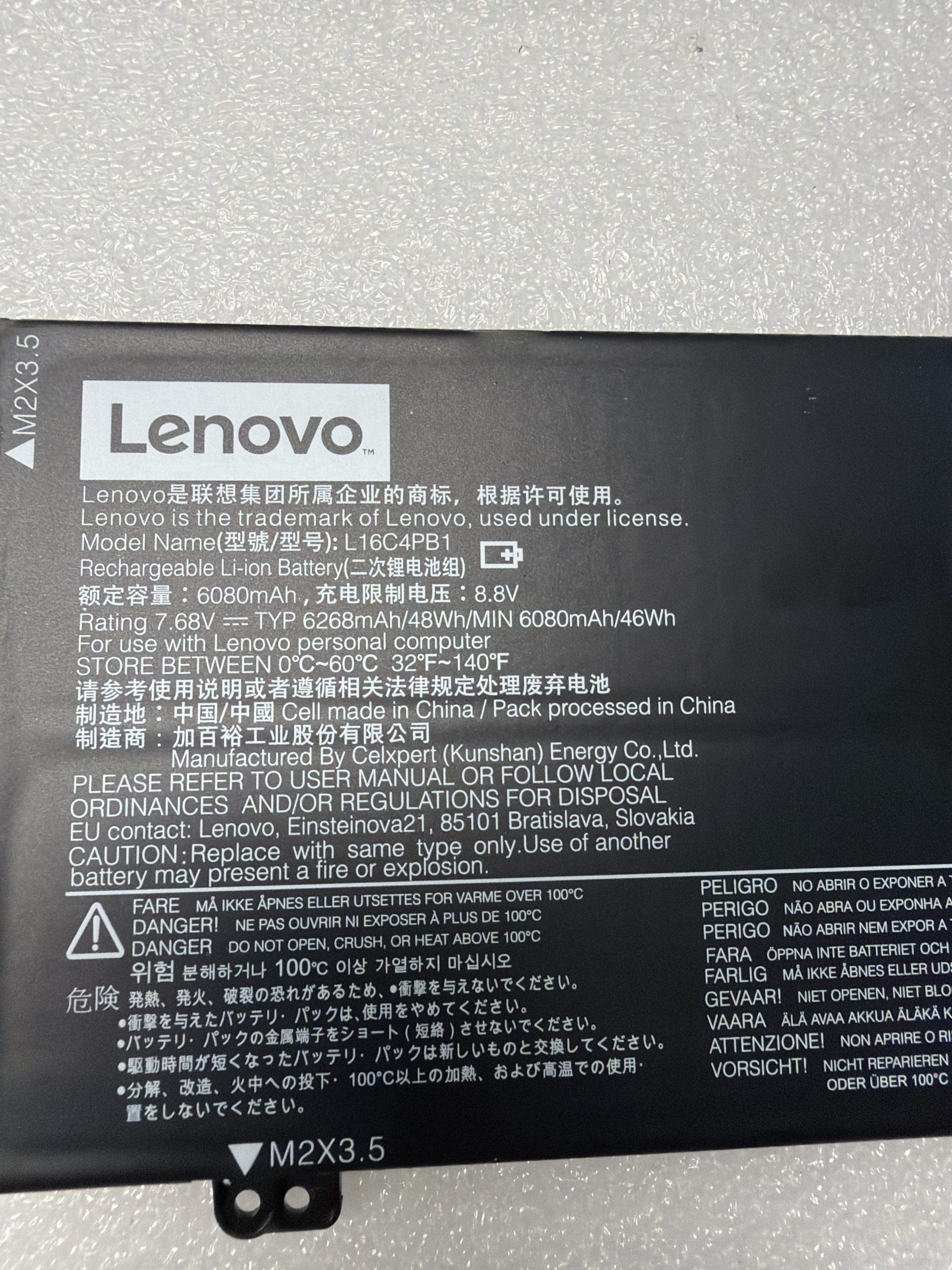 Lenovo Yoga IdeaPad Yoga 730-13IKB Genuine Original Battery L16C4PB1 product photo 3