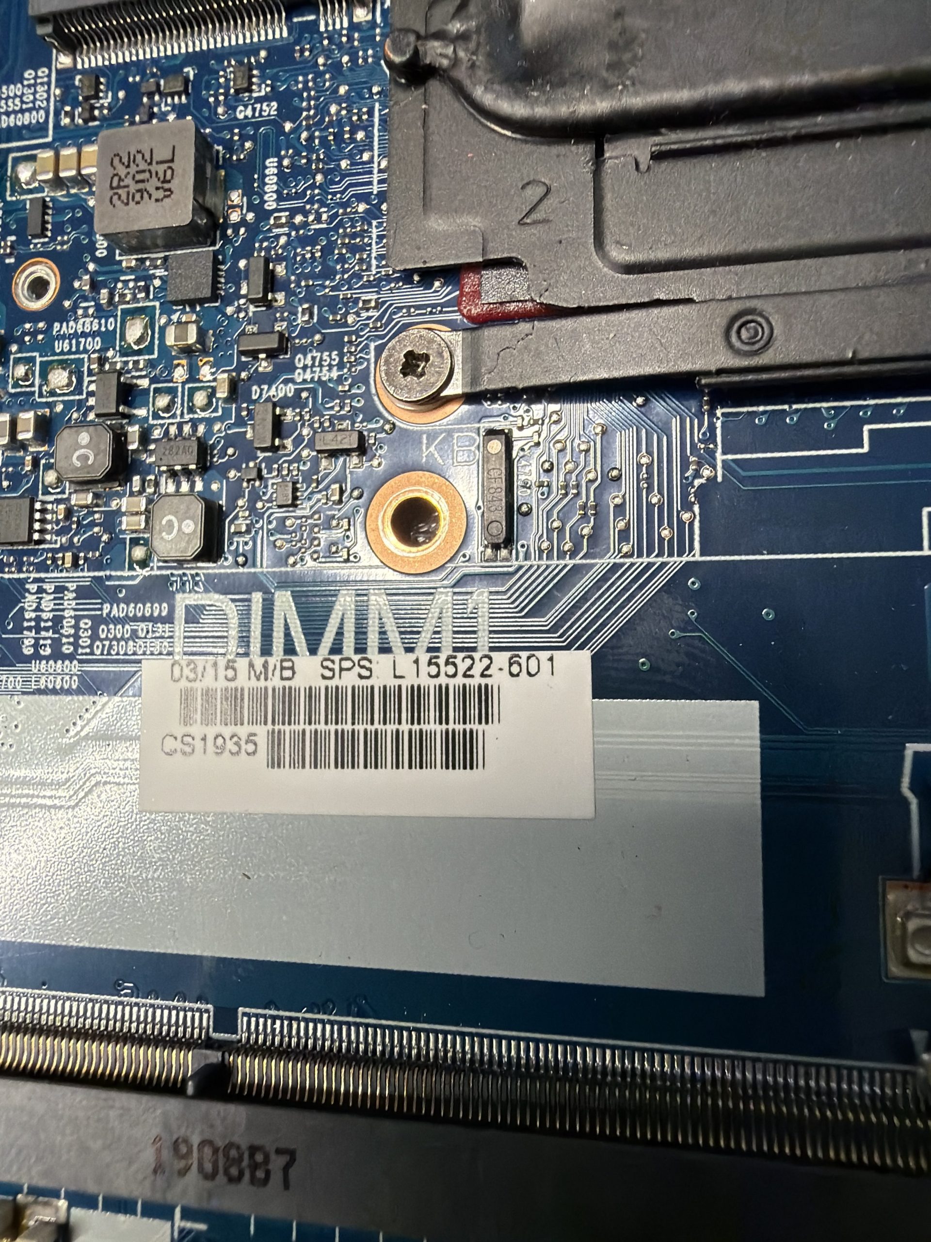 HP EliteBook 850 G5 Motherboard i7-8650U L15522-601 product photo 3
