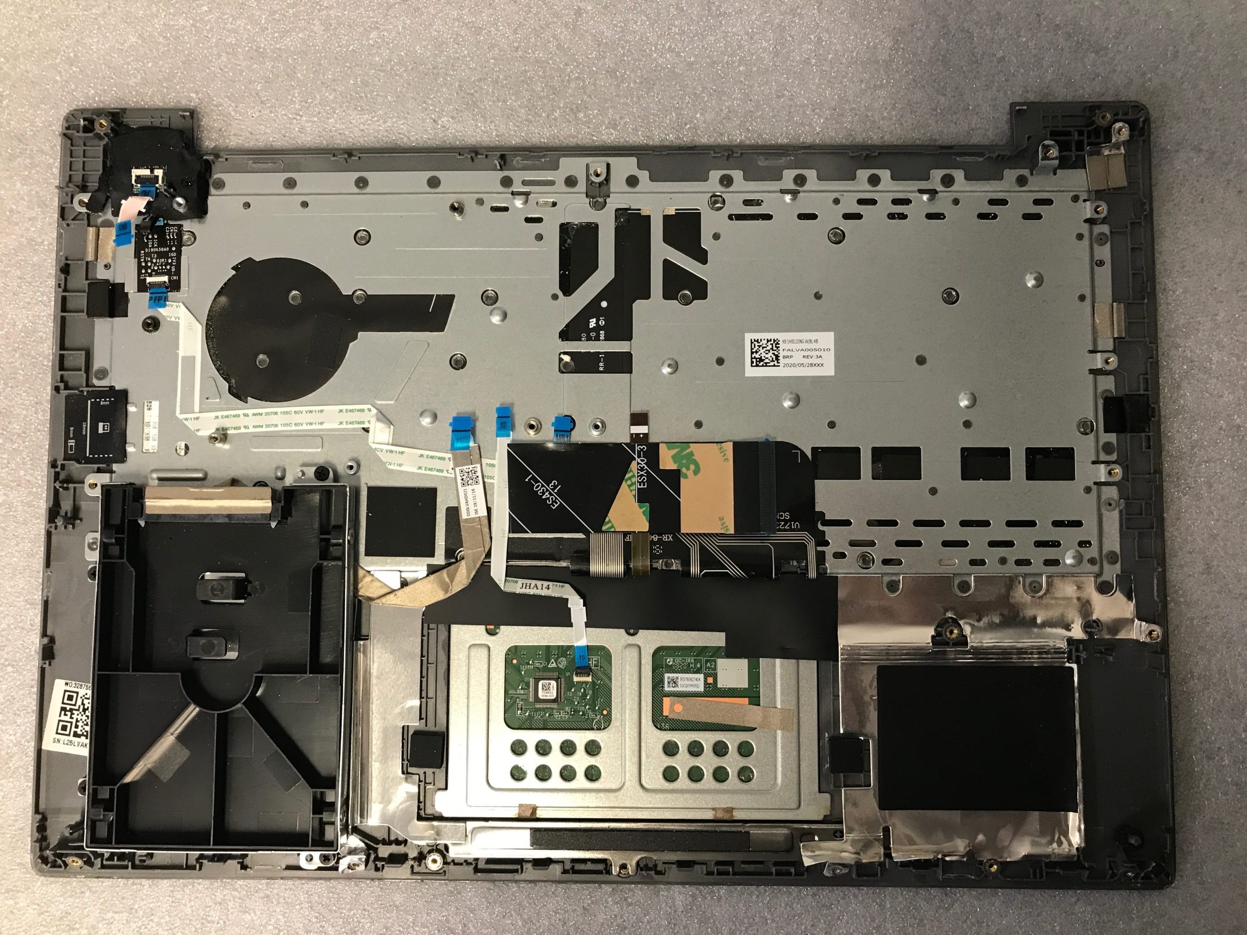 Lenovo ThinkBook 14-IIL palmrest touch pad keyboard 5CB0W44373 Scratched product photo 2