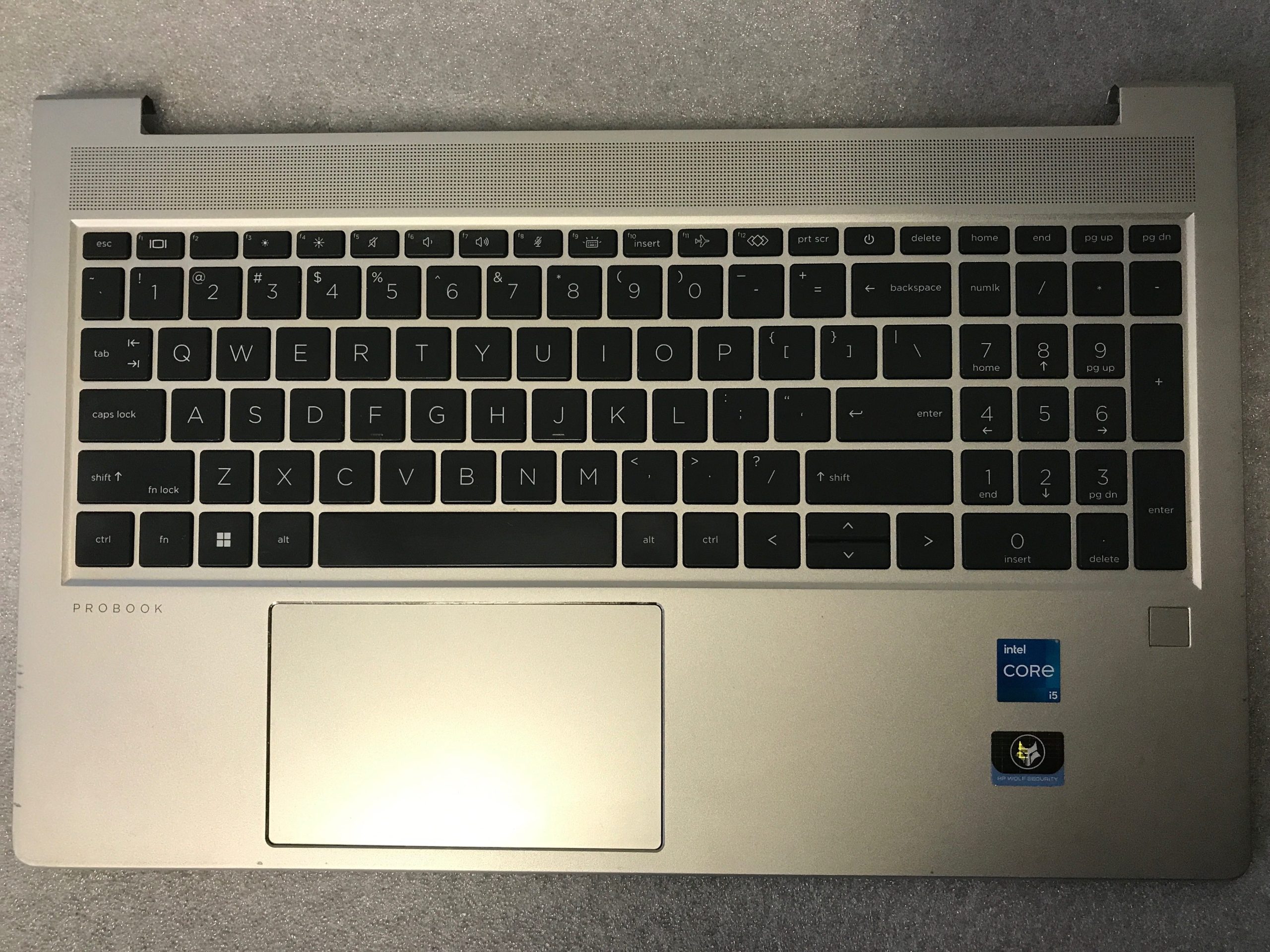 HP ProBook 450 G9 palmrest touch pad keyboard N01933-DB1 product photo 1