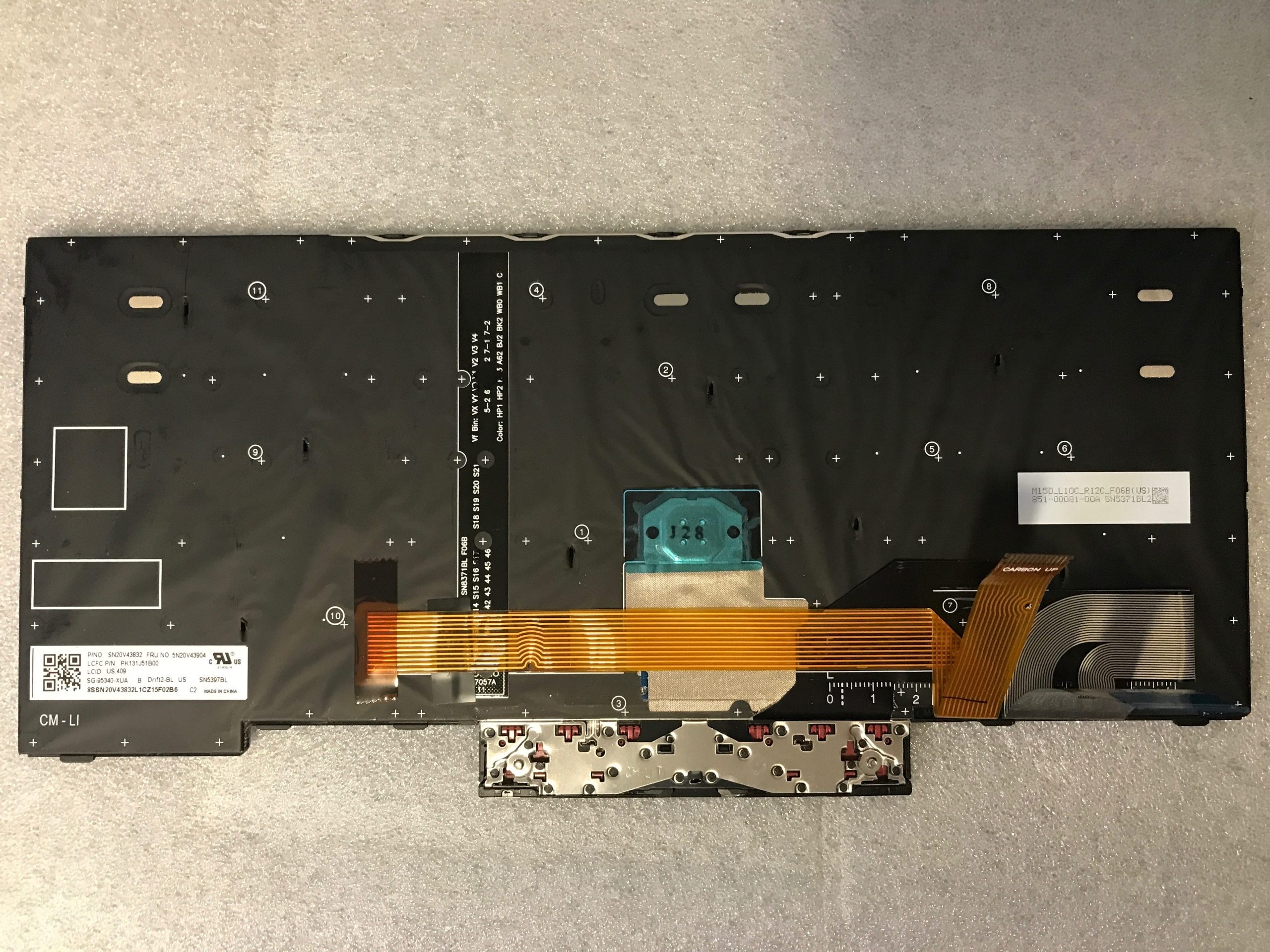 Lenovo ThinkPad T14 Gen 1 Keyboard 5N20V43904 product photo 2