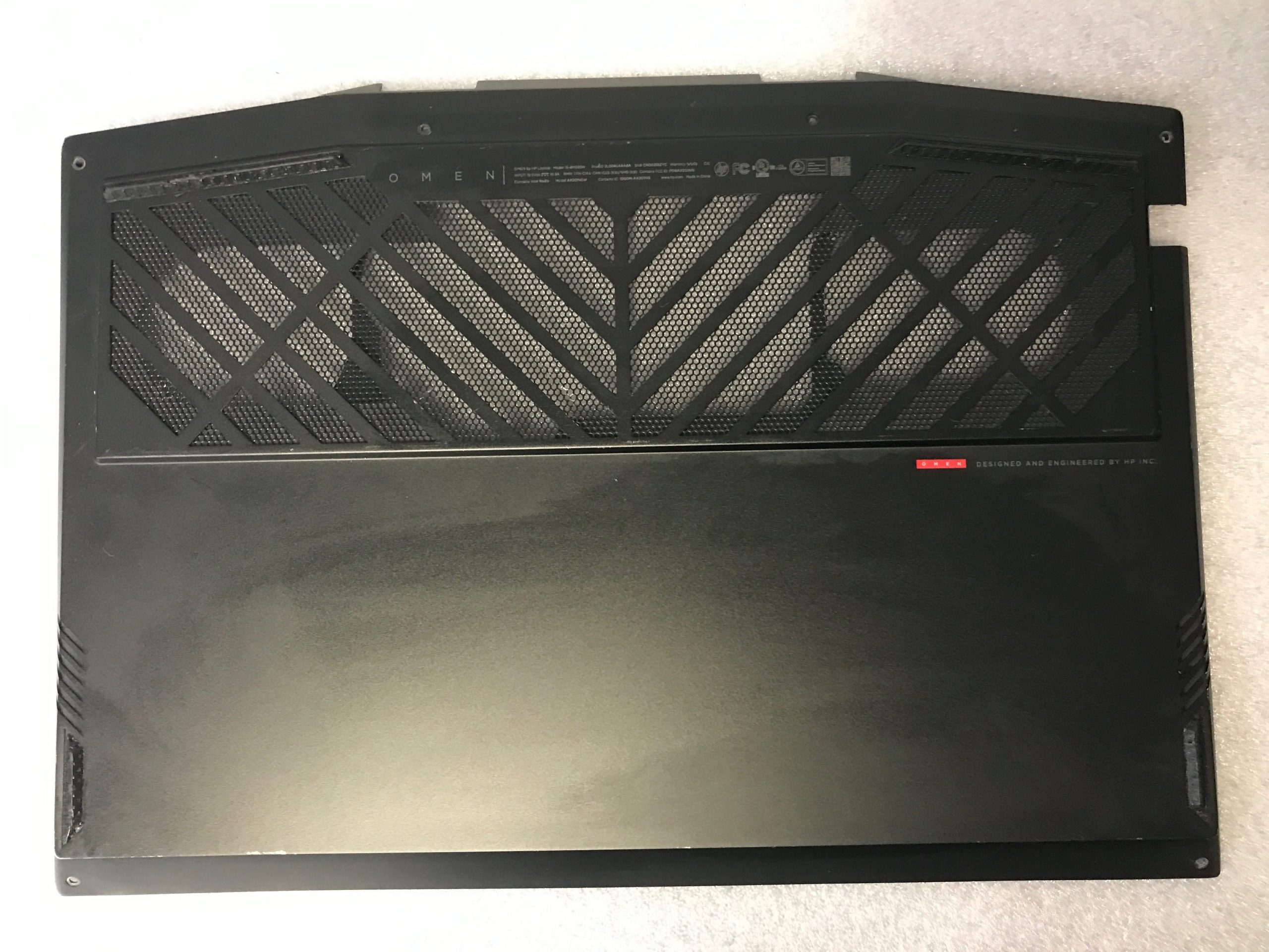 HP Omen 15-dh1020nr bottom base case cover enclosure L57327-001 product photo 1