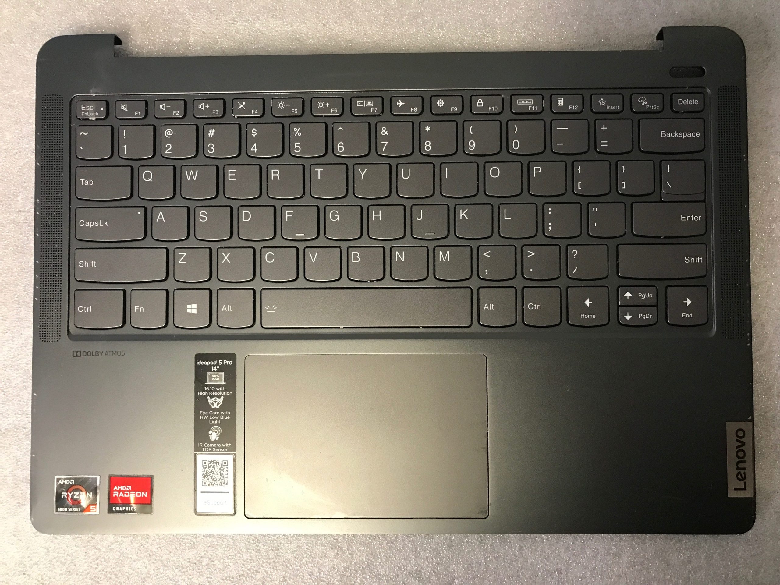 Lenovo IdeaPad 5 Pro-14ACN6 palmrest touch pad keyboard 5CB1C04912 product photo 1