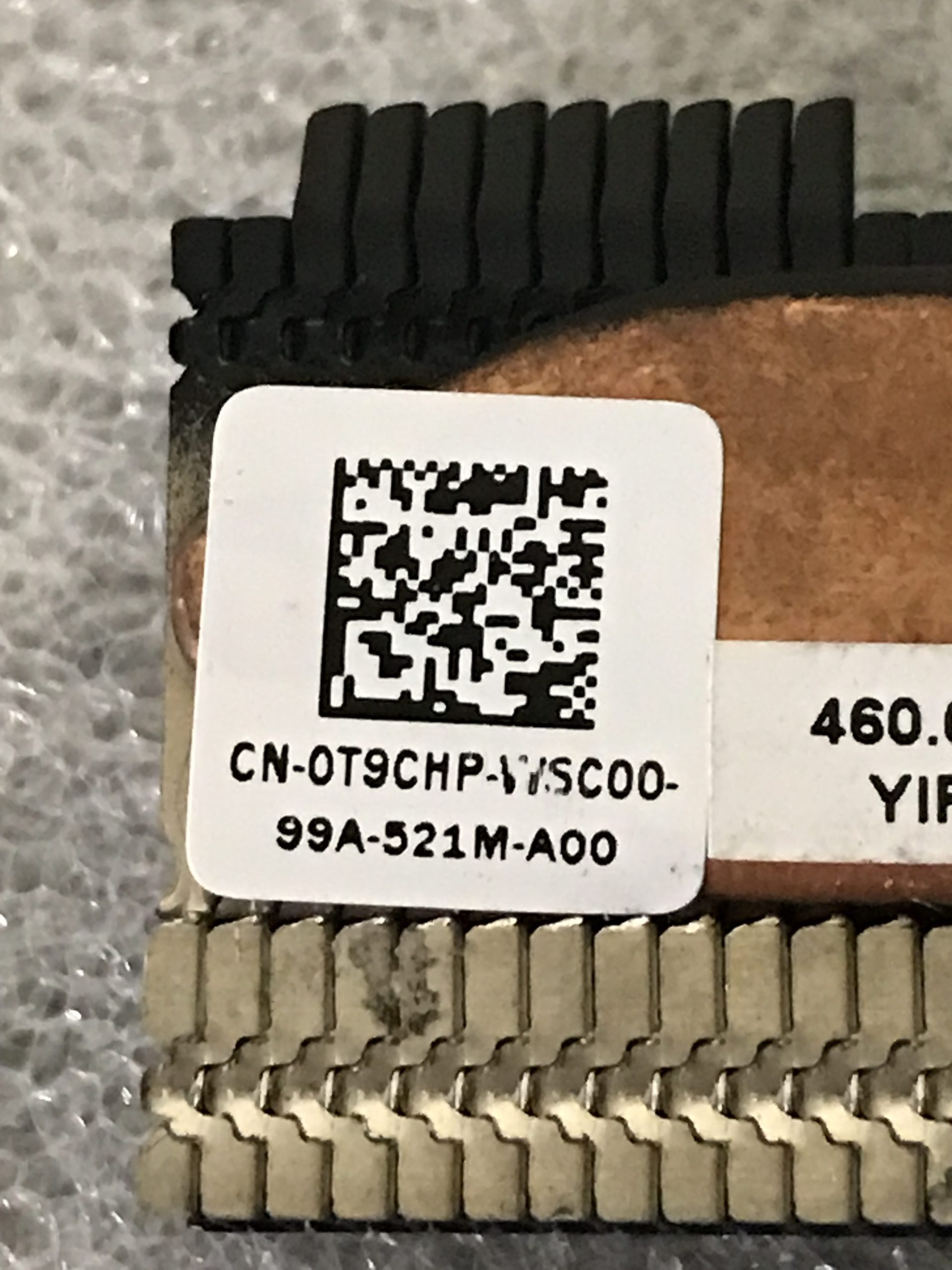 Dell Inspiron 7591 2-in-1 Heatsink T9CHP product photo 2