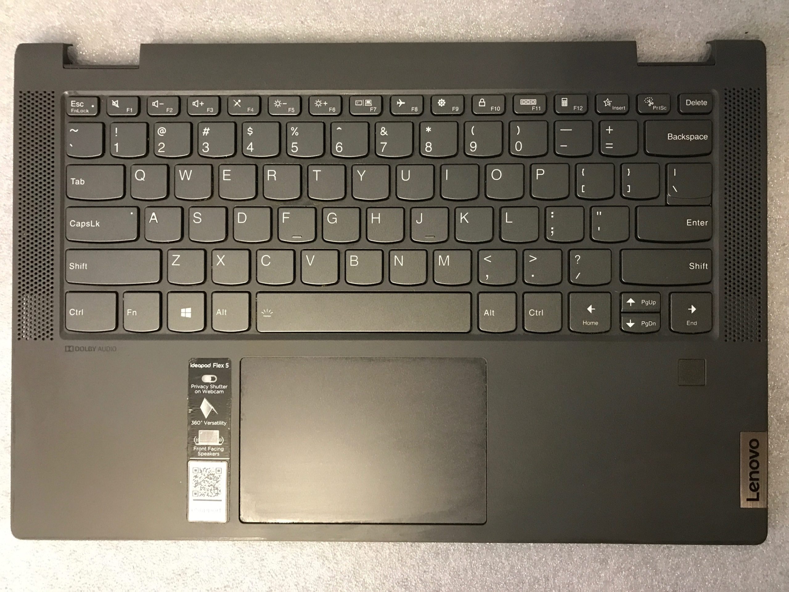 Lenovo IdeaPad Flex 5-14ARE05 palmrest touch pad keyboard 5CB0Y85490 Read product photo 1
