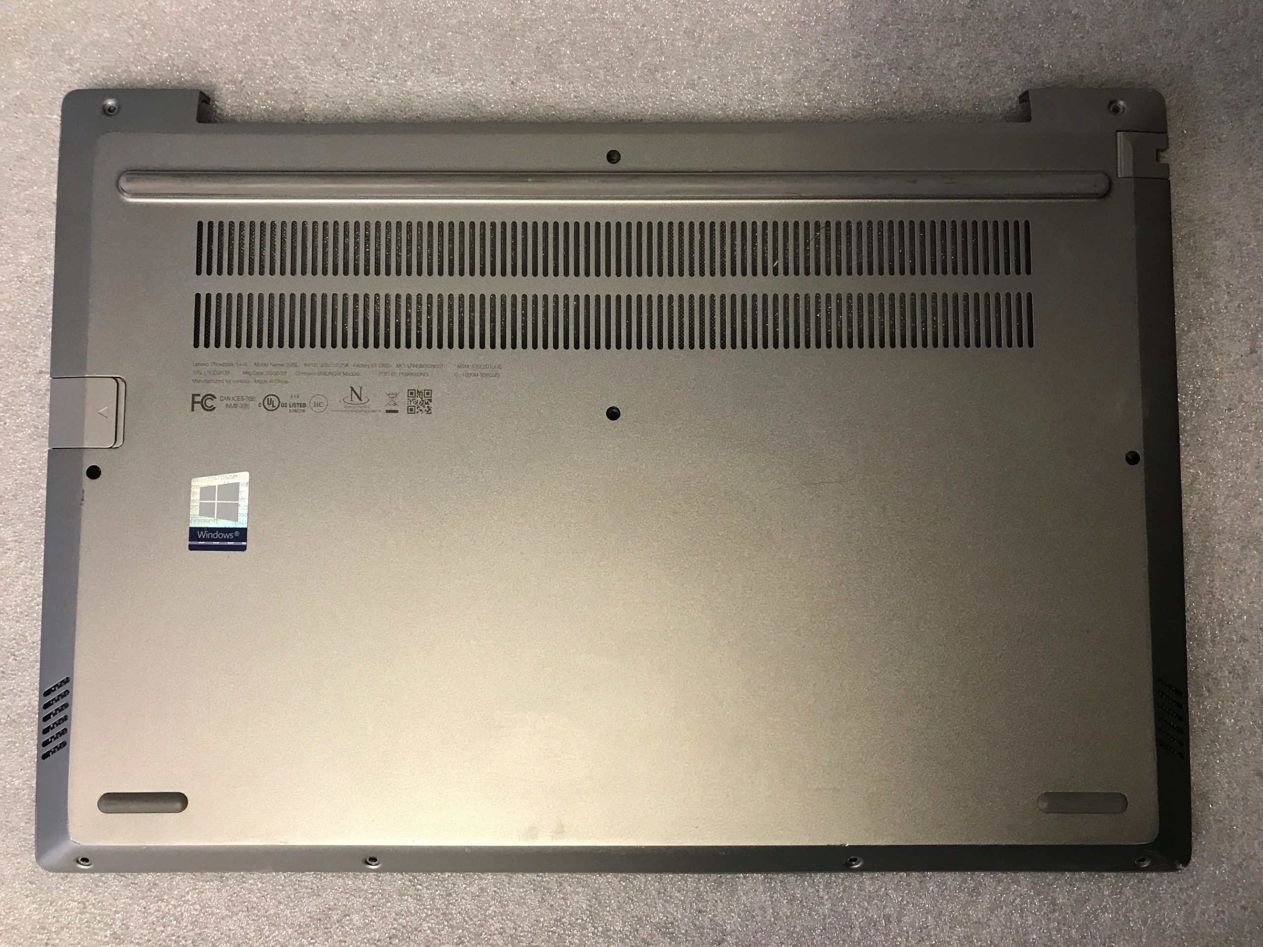Lenovo ThinkBook 14-IIL bottom base case cover enclosure 5CB0X56064 product photo 1