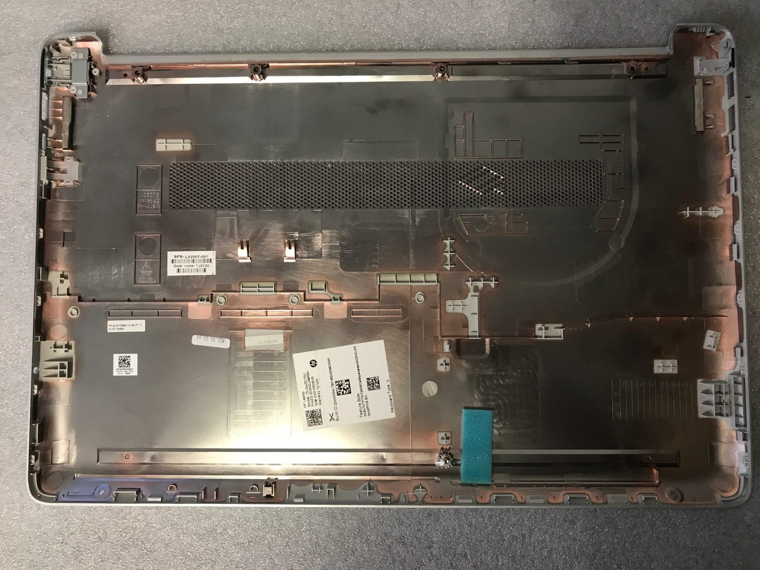 HP 15-dw3015cl bottom base case cover enclosure L52007-001 product photo 2