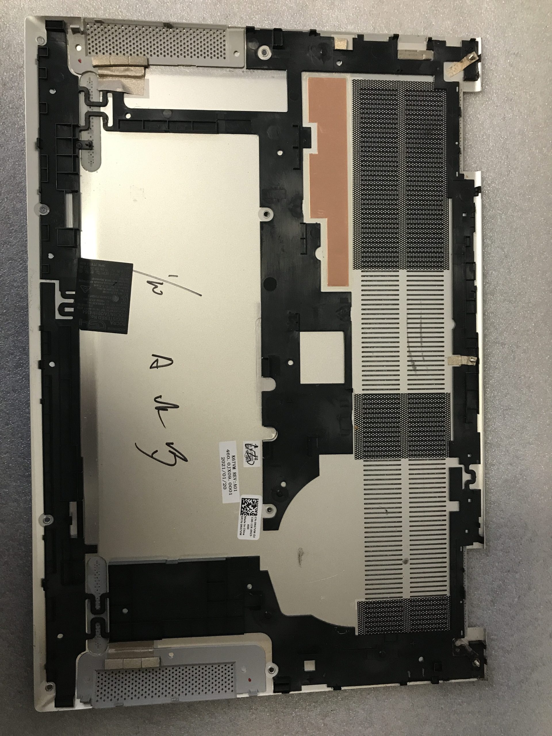 Dell Inspiron 7706 2-in-1 bottom base case cover enclosure K67VM product photo 2