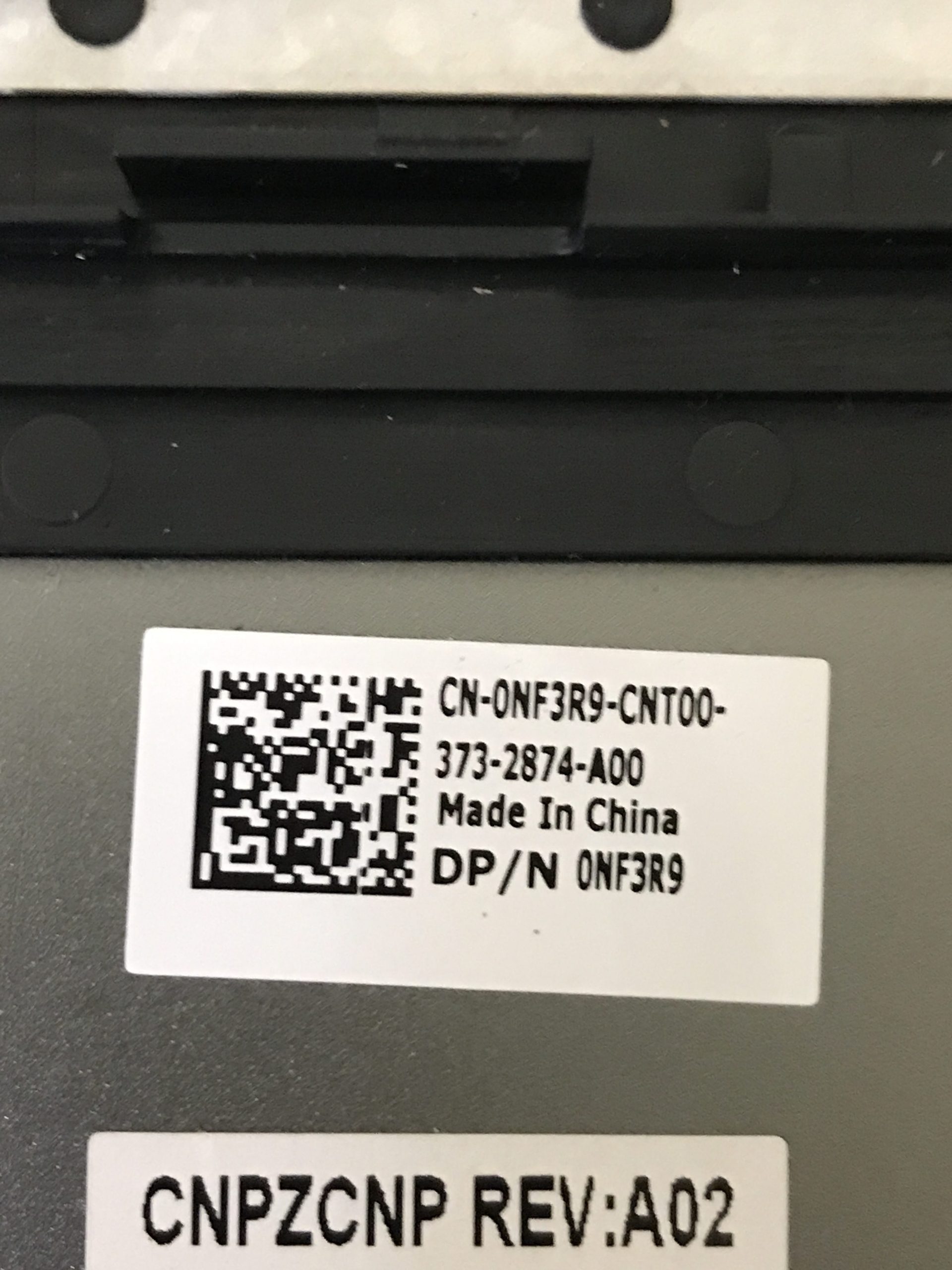 Dell Vostro 16 5630 palmrest touch pad keyboard NF3R9 product photo 3