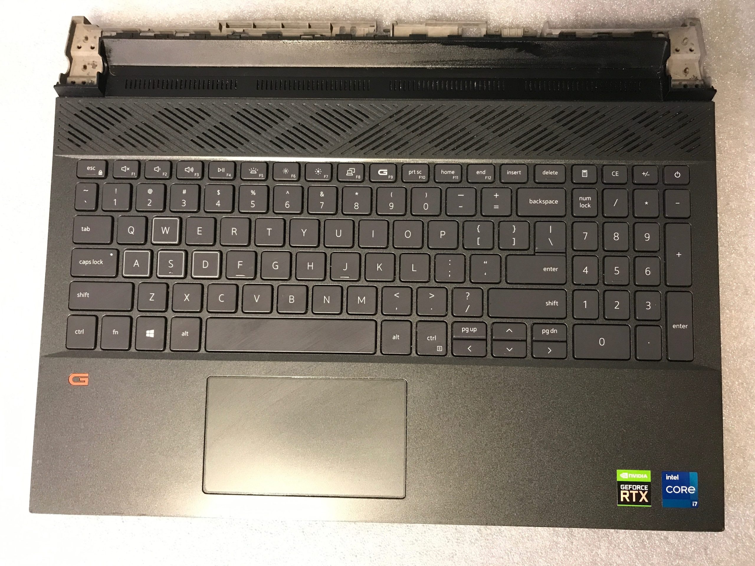 Dell G15 5511 palmrest touch pad keyboard 2XJJ8 product photo 1