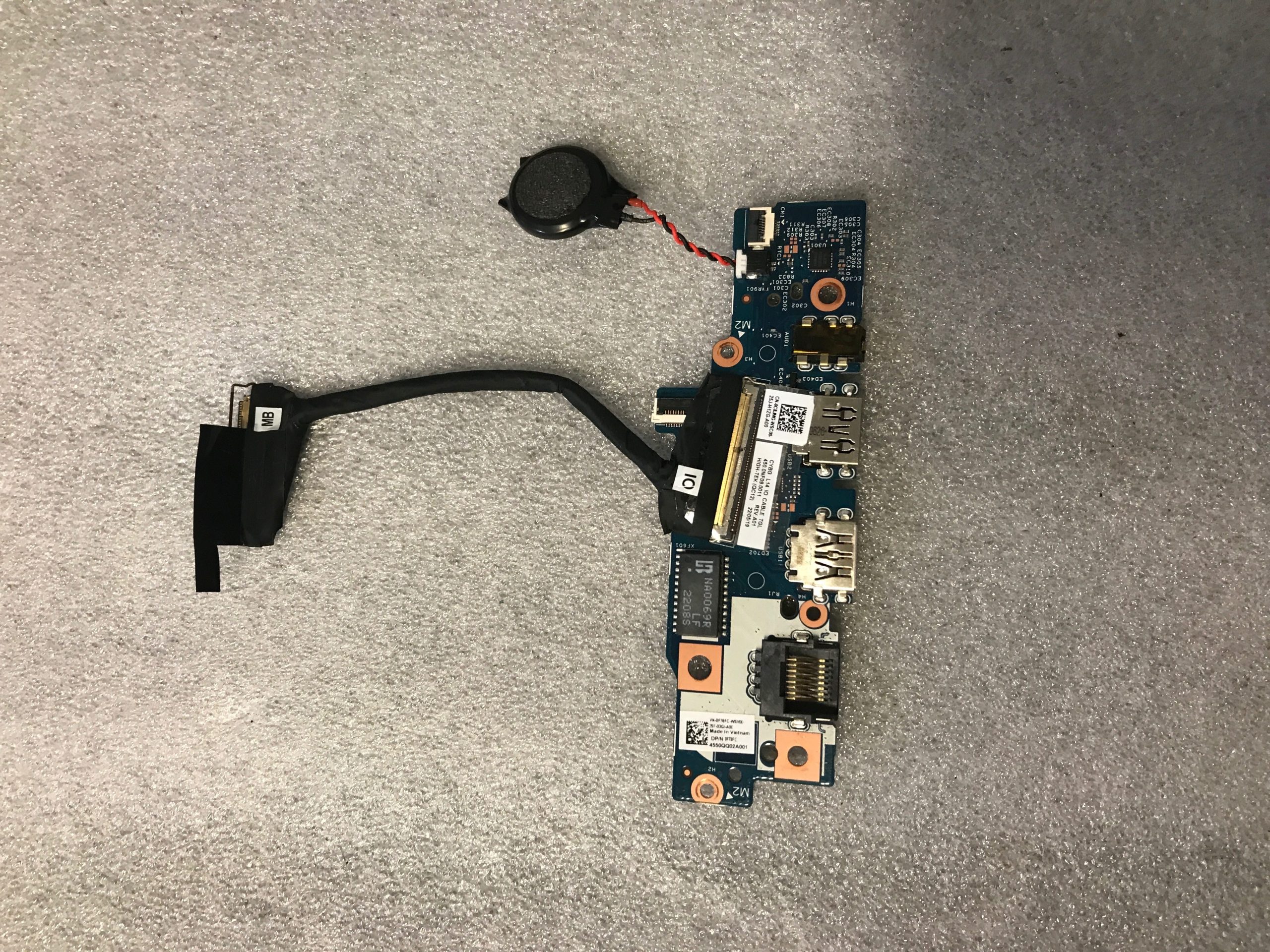 Dell Latitude 3420 USB Port I/O IO Daughter Board F78FC product photo 1
