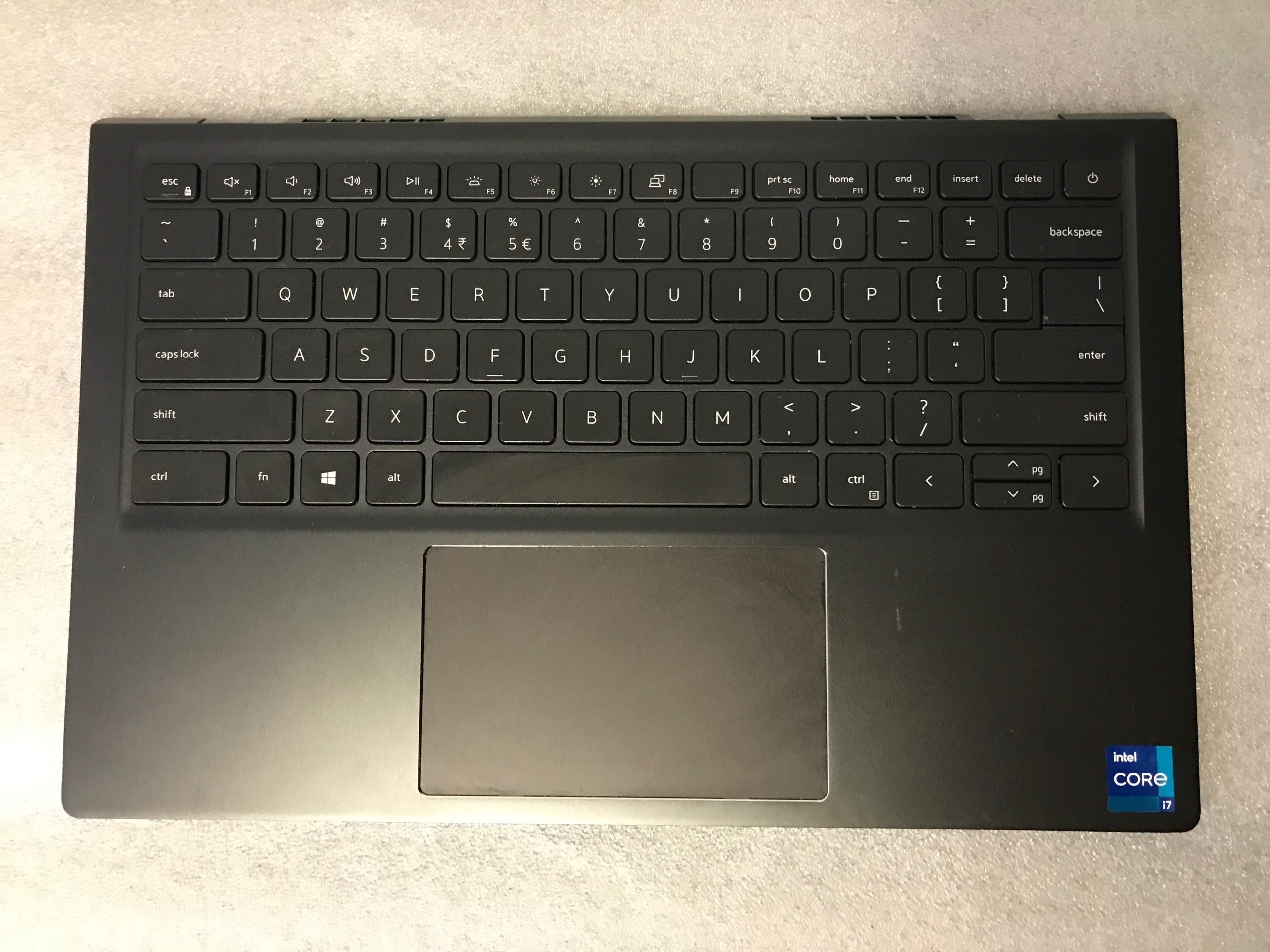 Dell Vostro 14 5410 palmrest touch pad keyboard 7XR80 product photo 1