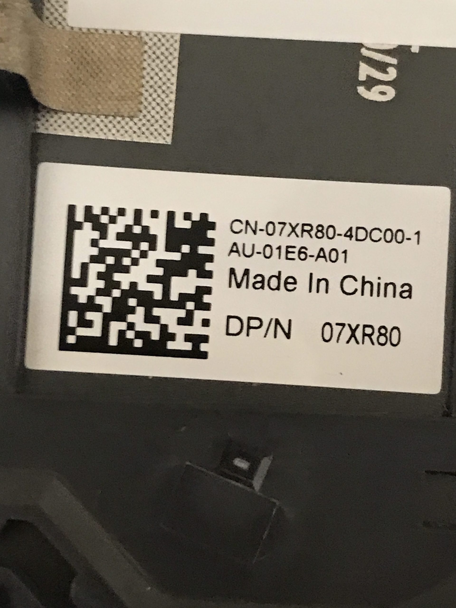 Dell Vostro 14 5410 palmrest touch pad keyboard 7XR80 product photo 3