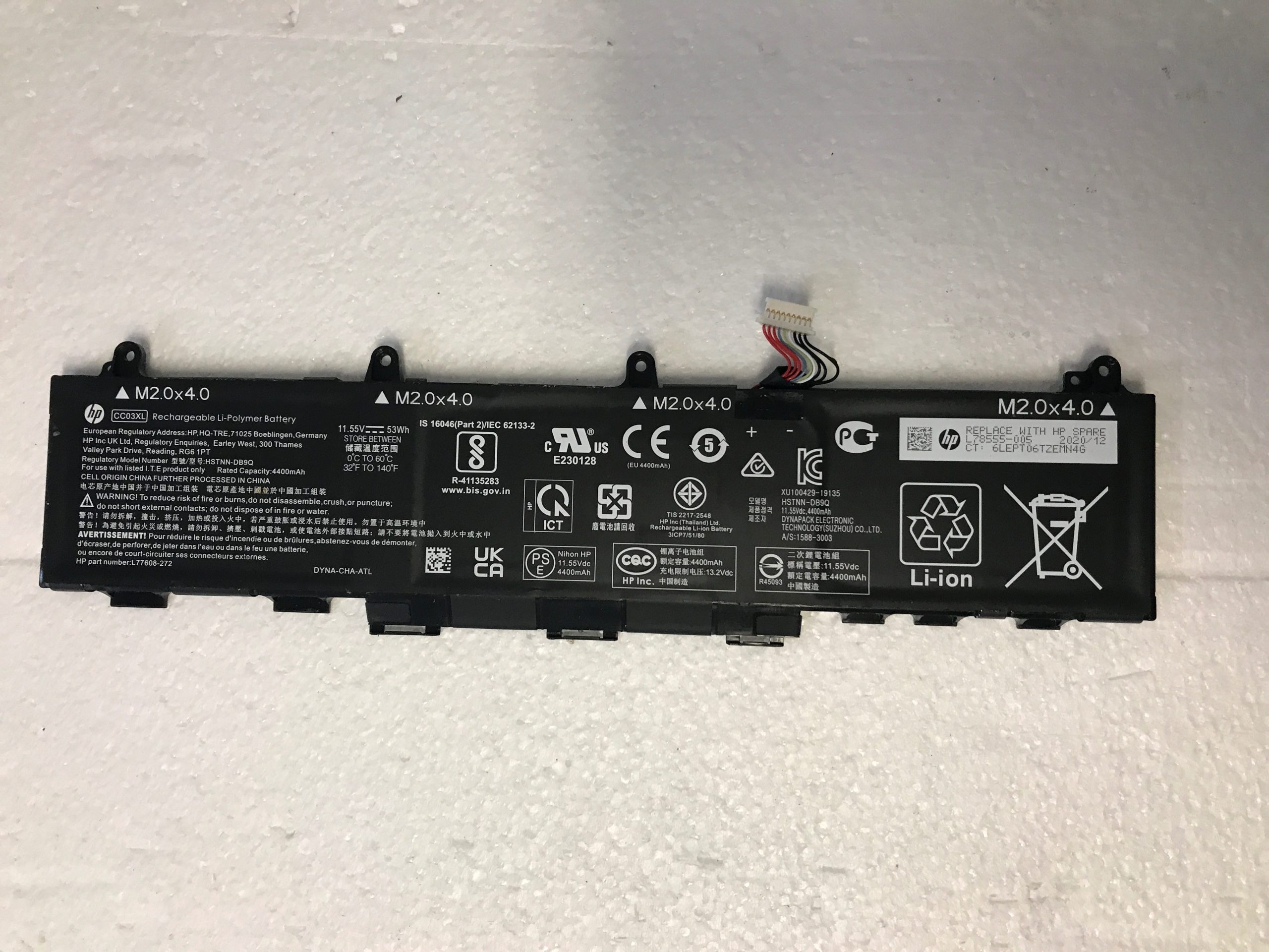 HP EliteBook 840 G7 Genuine Original Battery L13694-001 446 Cycles product photo 1