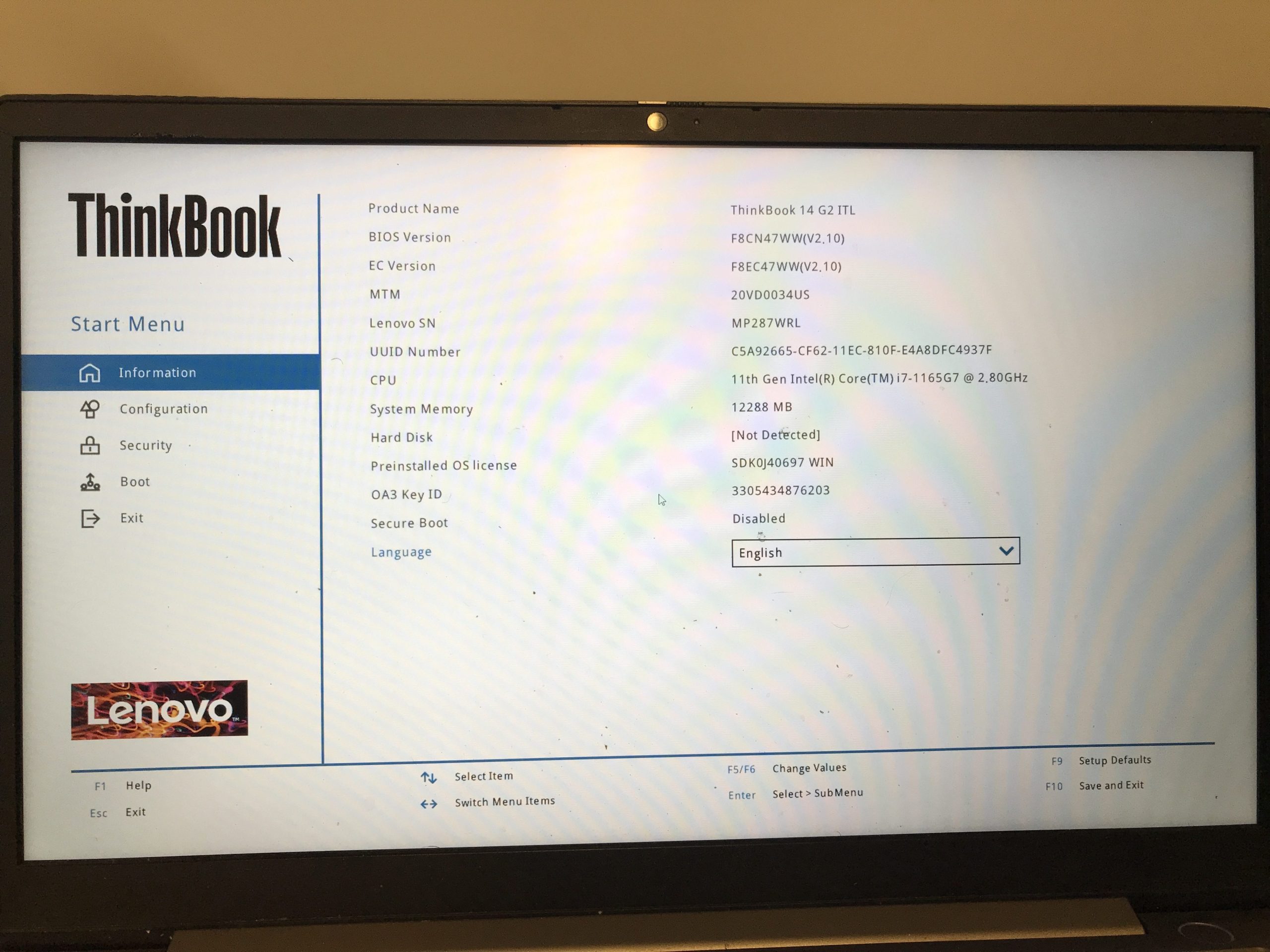 Lenovo ThinkBook 14 G2 ITL FHD Touch screen LCD Display Panel Complete Assembly product photo 3