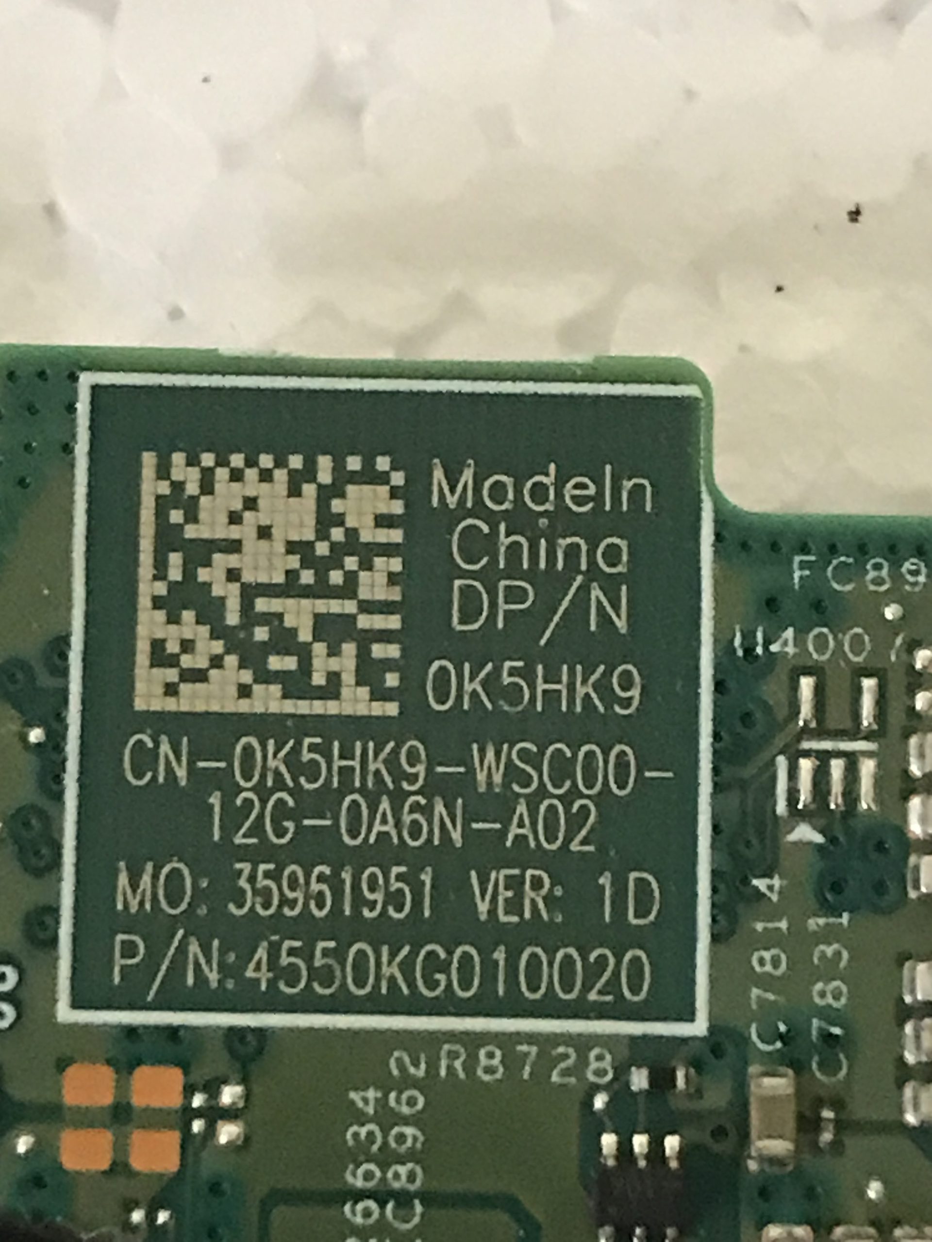 Dell Vostro 7500 Motherboard i7-10750H K5HK9 product photo 3