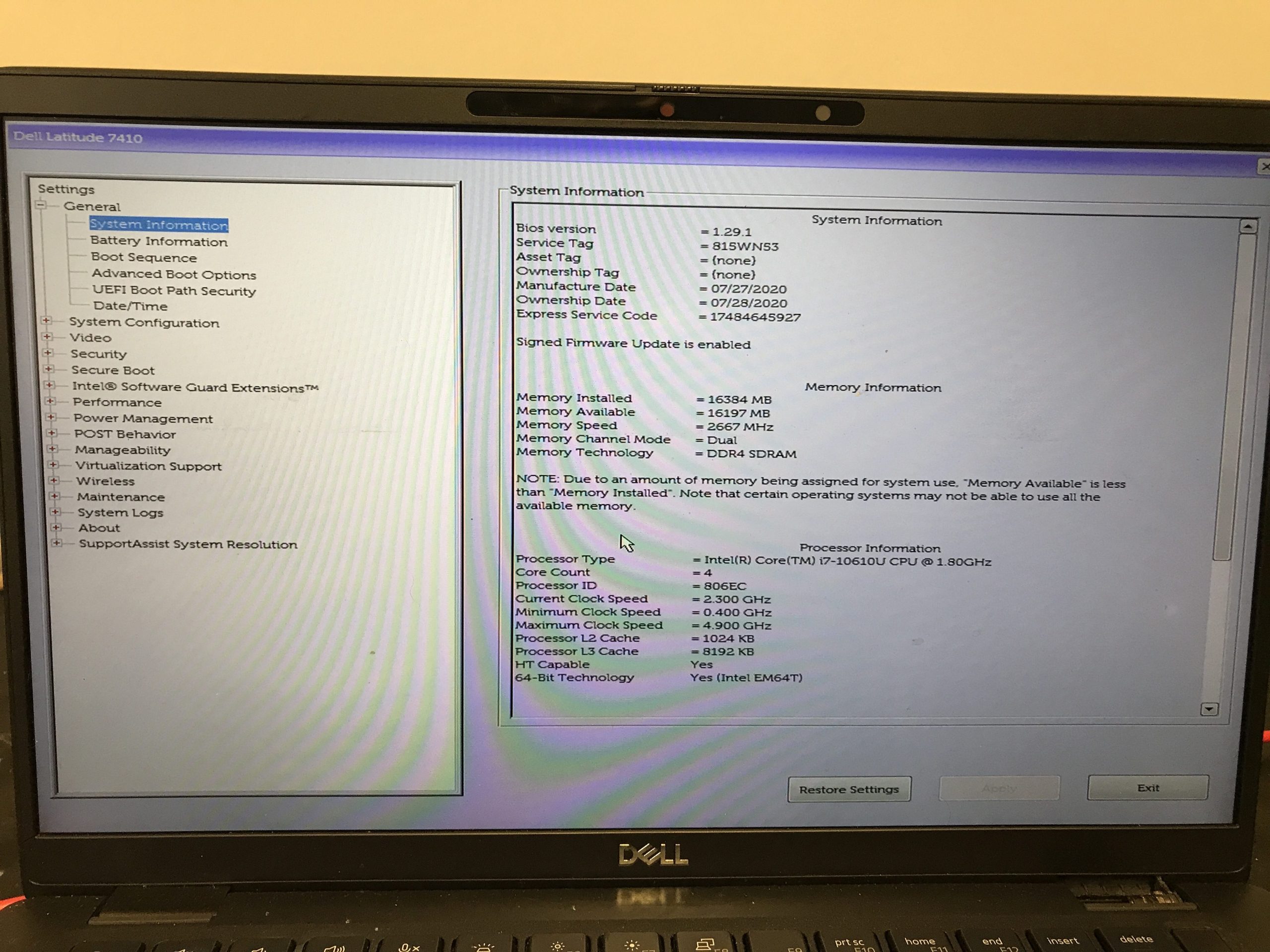 Dell Latitude 7410 FHD Non-Touch LCD Panel B140HAN06.3 product photo 4