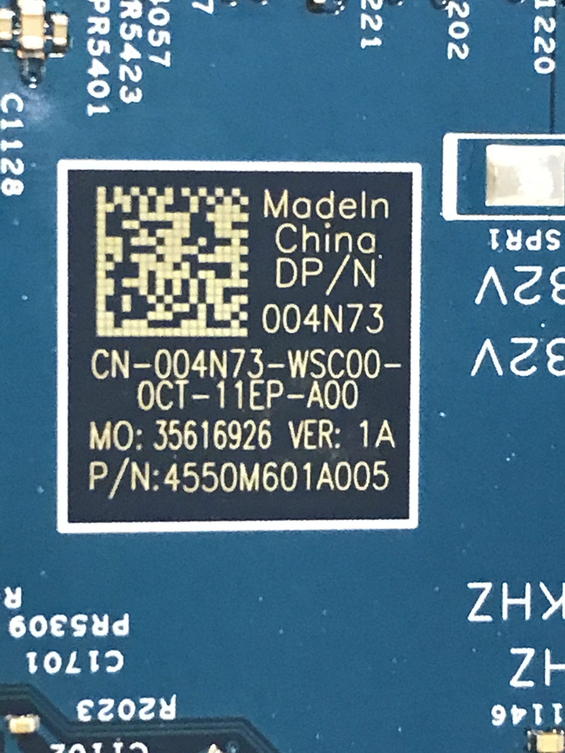 Dell Precision 3560 Motherboard i7-1165G7 04N73 product photo 3