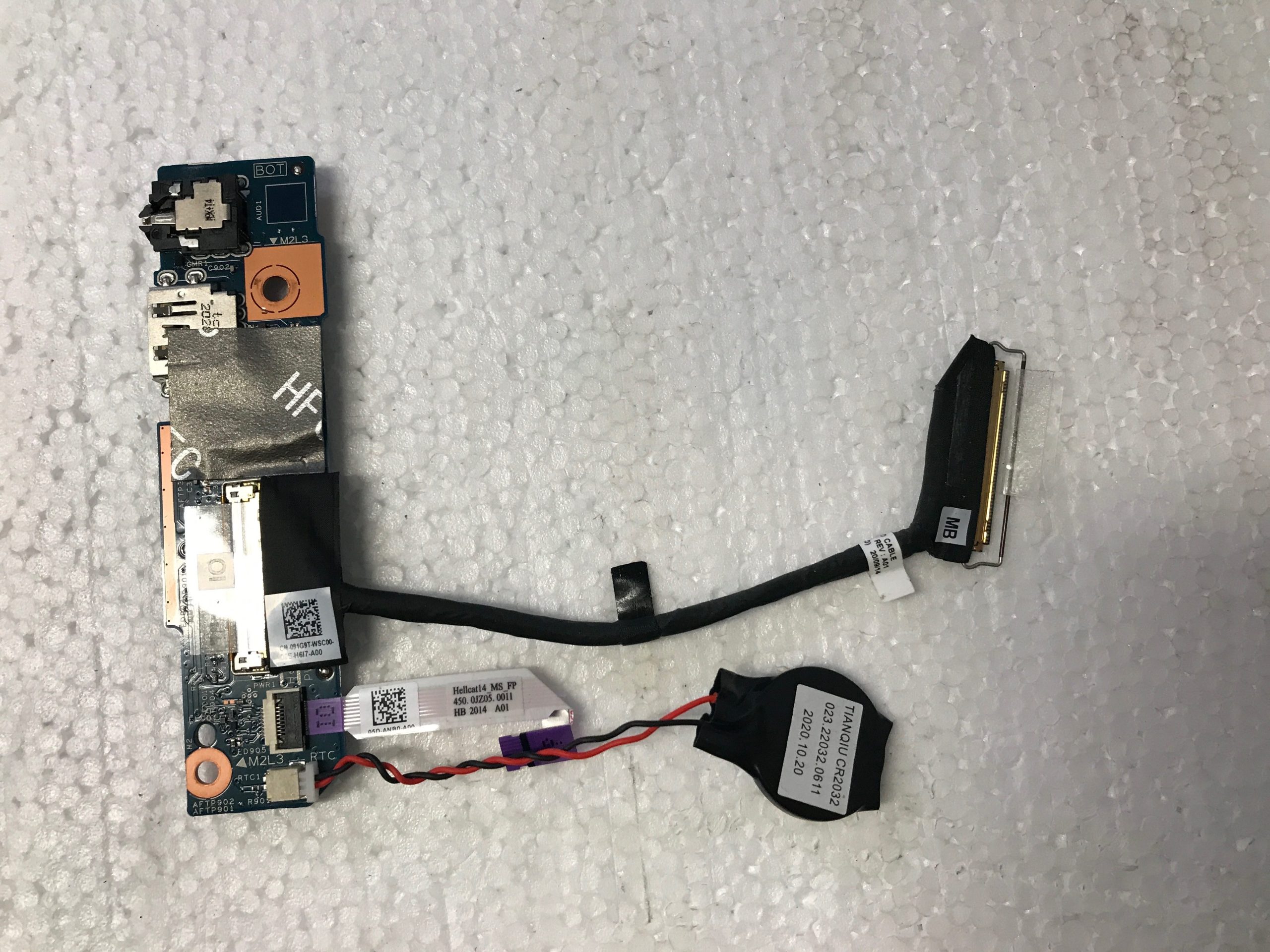 Dell Inspiron 5400 2n1 USB Port I/O IO Daughter Board 91G9T product photo 1