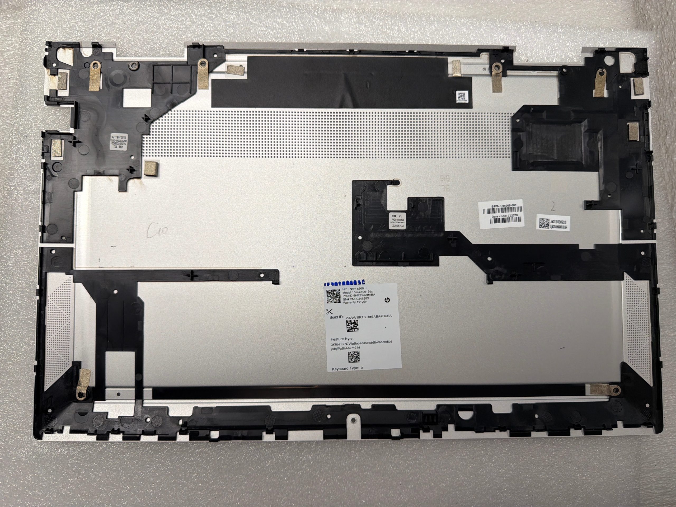 HP Envy 15m-ed0013dx bottom base case cover enclosure L94069-001 product photo 2