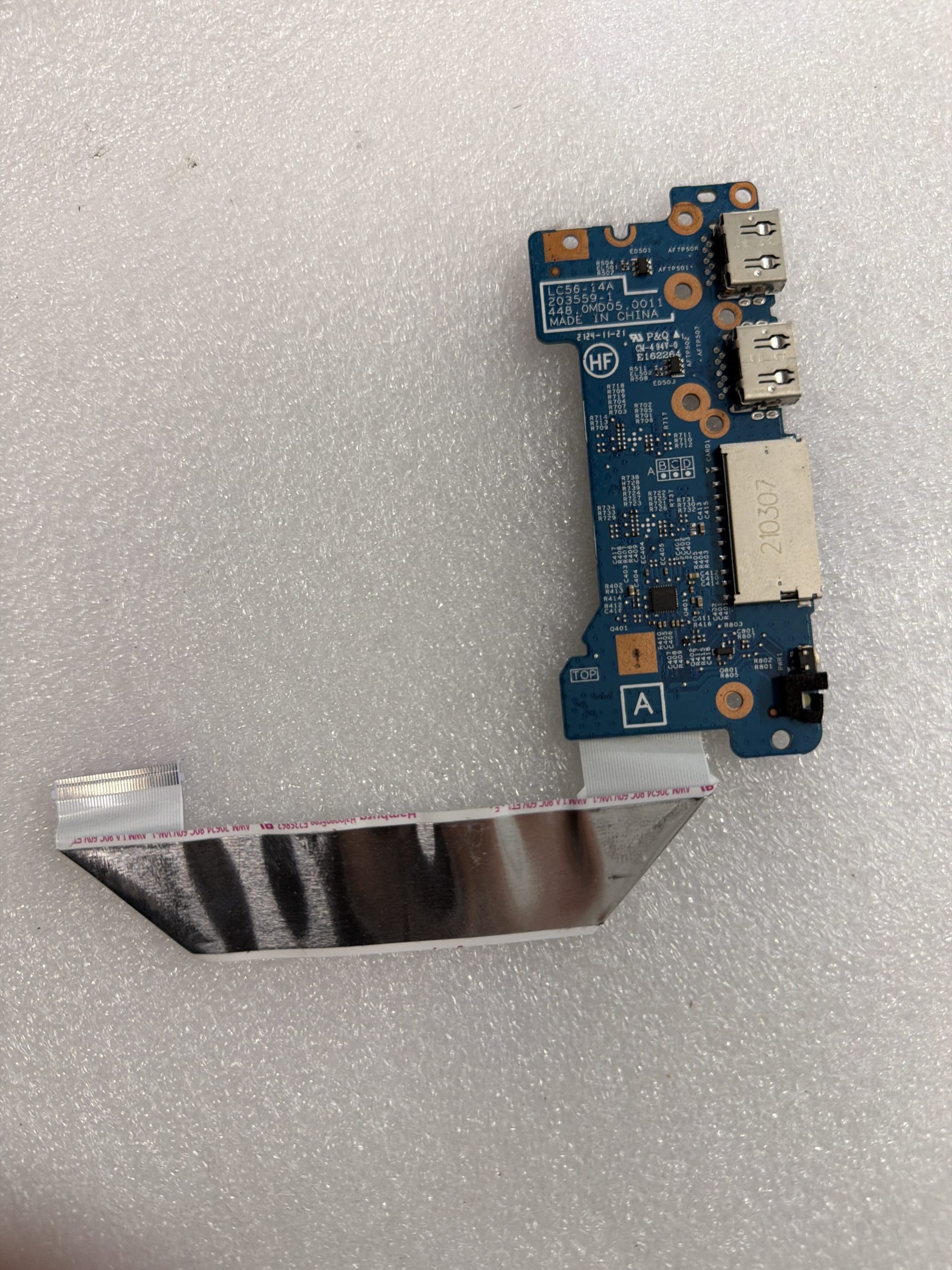 Lenovo IdeaPad Flex 5-14ALC05 USB Port I/O IO Daughter Board 5C50S25172 product photo 1