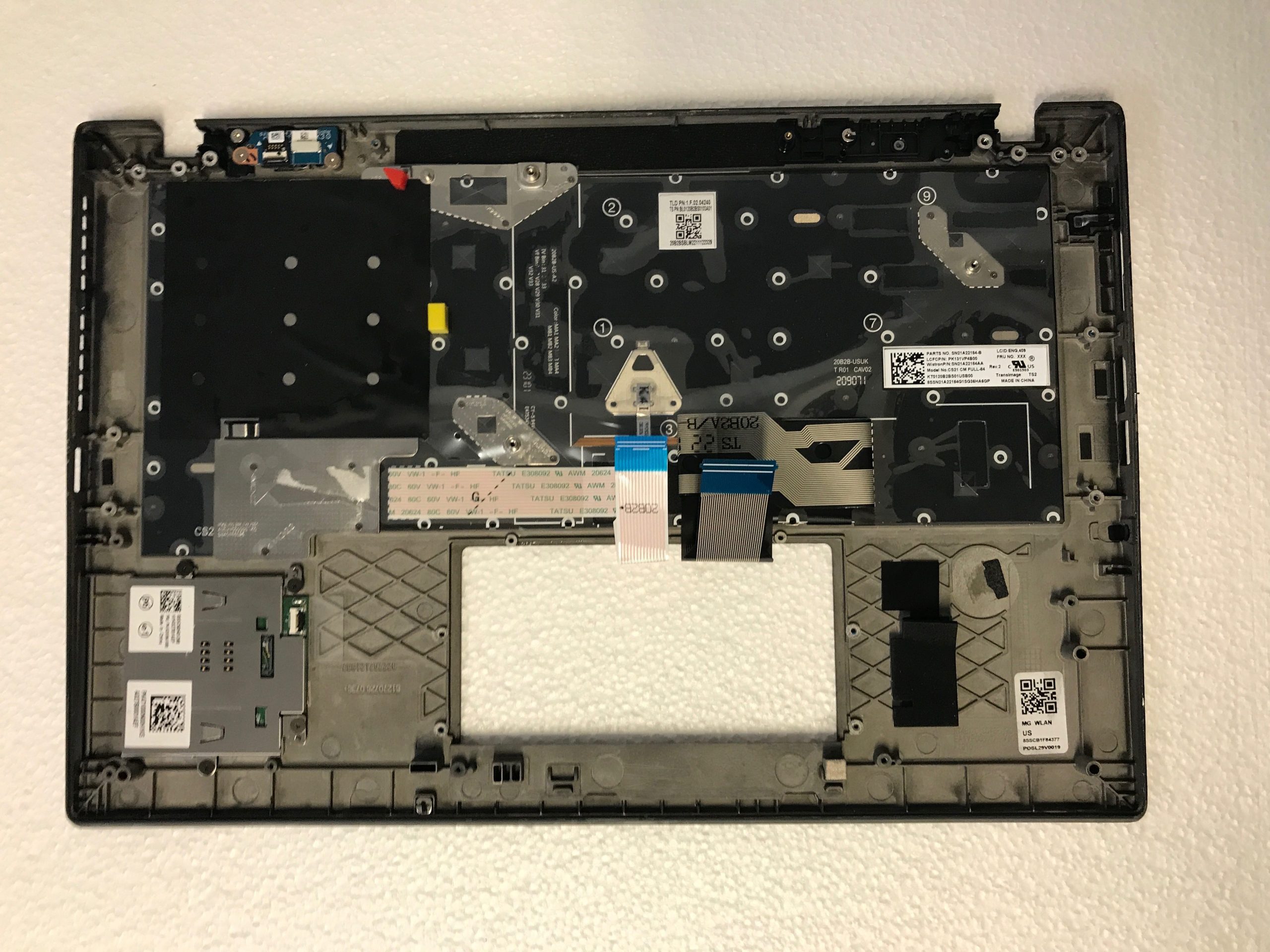 Lenovo ThinkPad T14s Gen 2 palmrest touch pad 5M11F25053 product photo 2